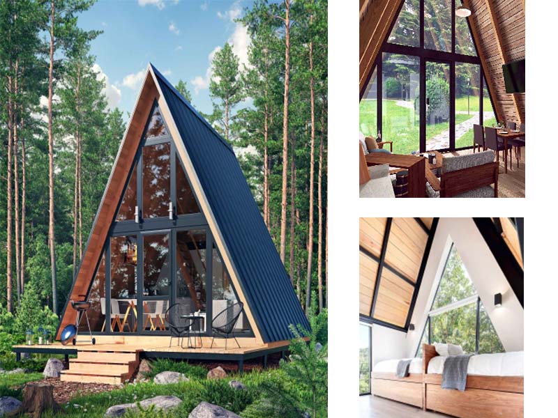 triangle shape modular house