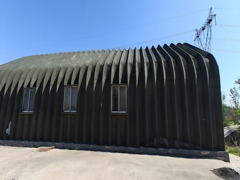 Arched Industrial Steel Frameworks